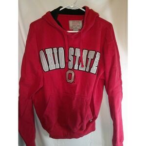 Vintage Ohio State Spell Out Hoodie Pullover Sweatshirt NCAA Collegiate Mens Med